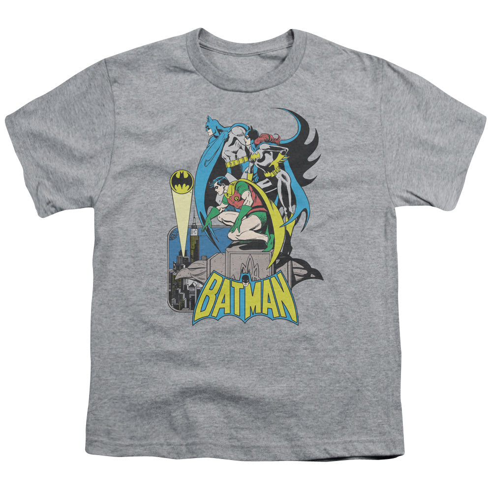 DC Comics Heroic Trio Kids Youth T Shirt Athletic Heather