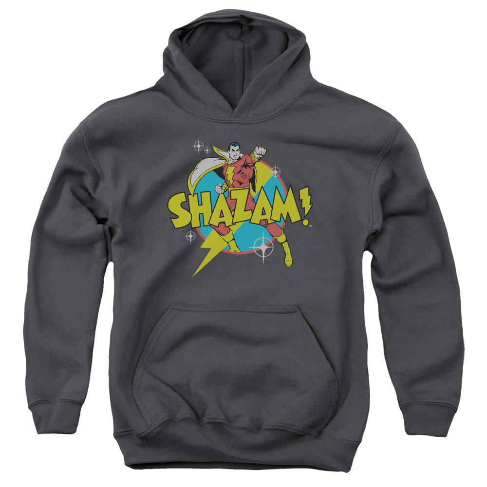 DC Comics Power Bolt Kids Youth Hoodie Charcoal