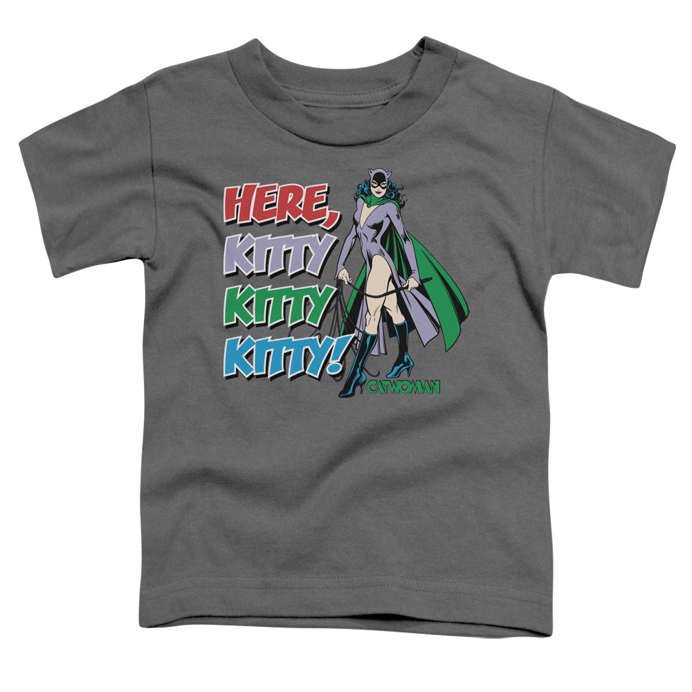 DC Comics Here Kitty Toddler Kids Youth T Shirt Charcoal