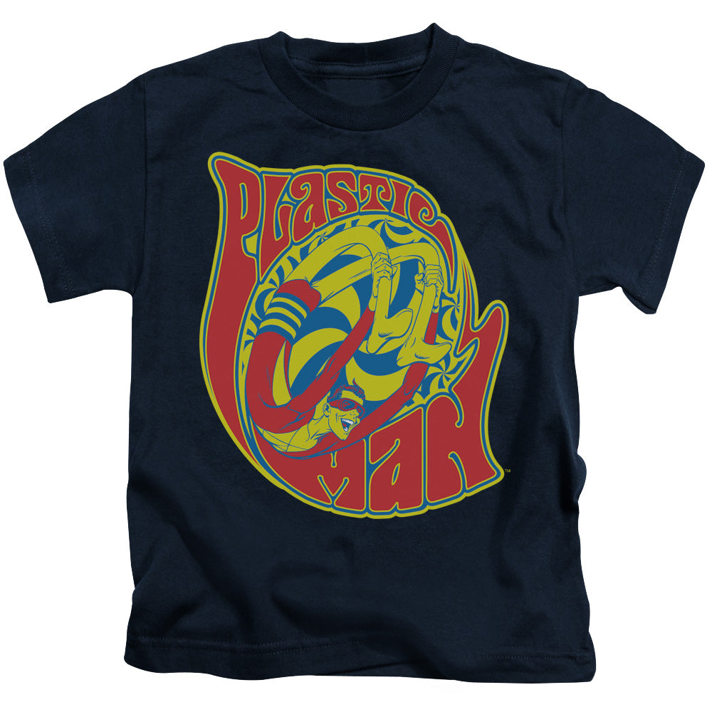 DC Comics How I Roll Juvenile Kids Youth T Shirt Navy Blue