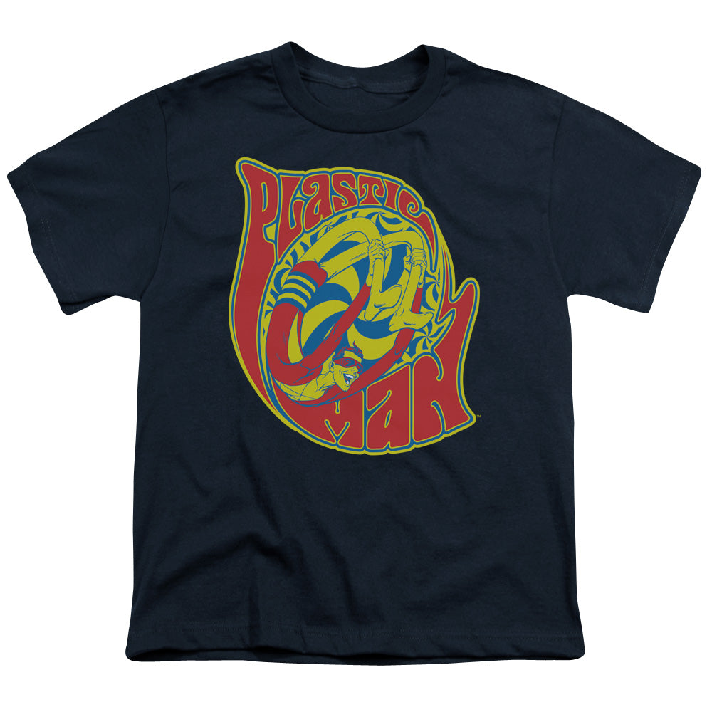 DC Comics How I Roll Kids Youth T Shirt Navy Blue