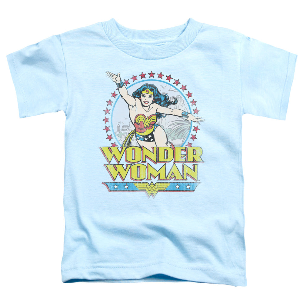 DC Comics Star of Paradise Island Toddler Kids Youth T Shirt Light Blue