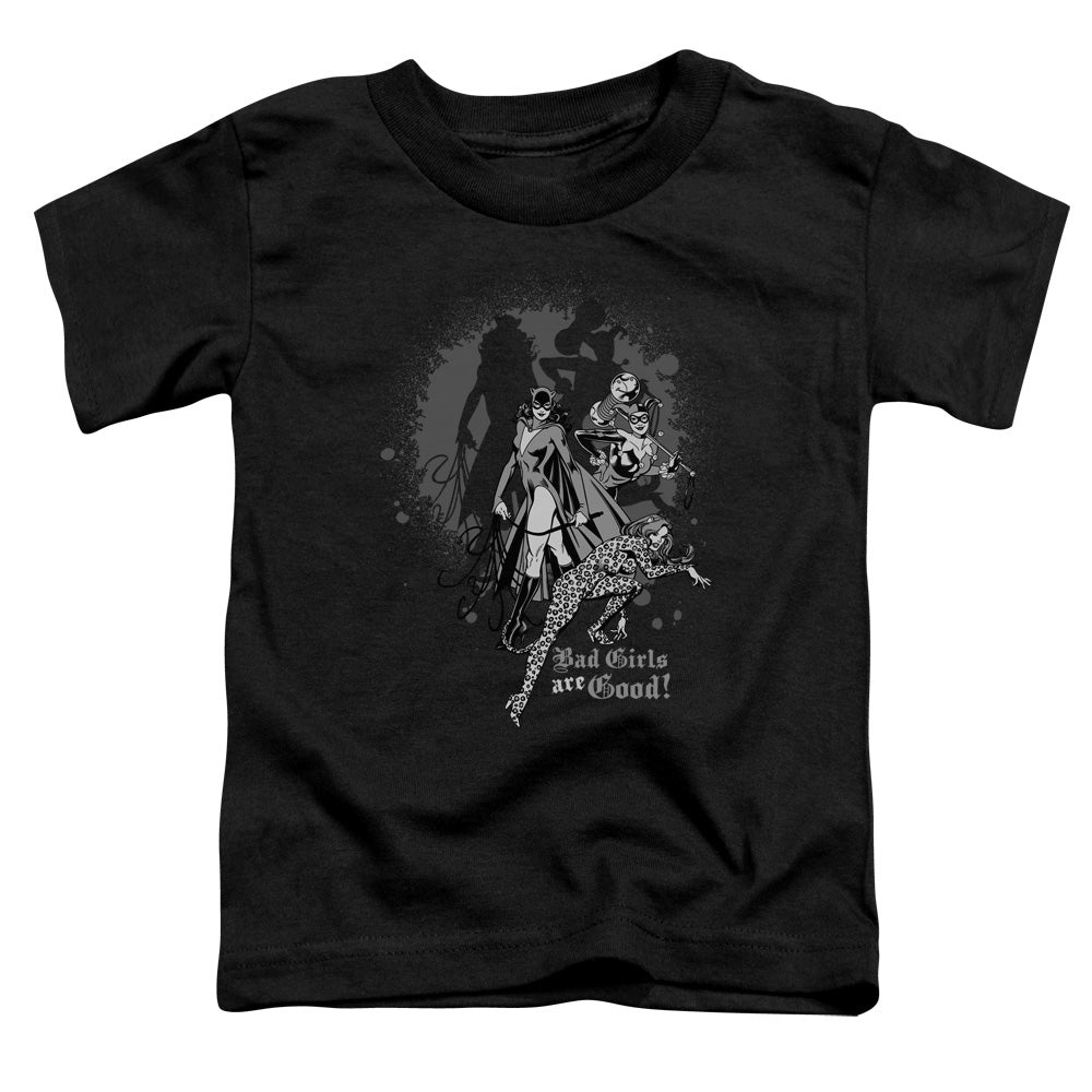 DC Comics Bad Girls Are Good Toddler Kids Youth T Shirt Black