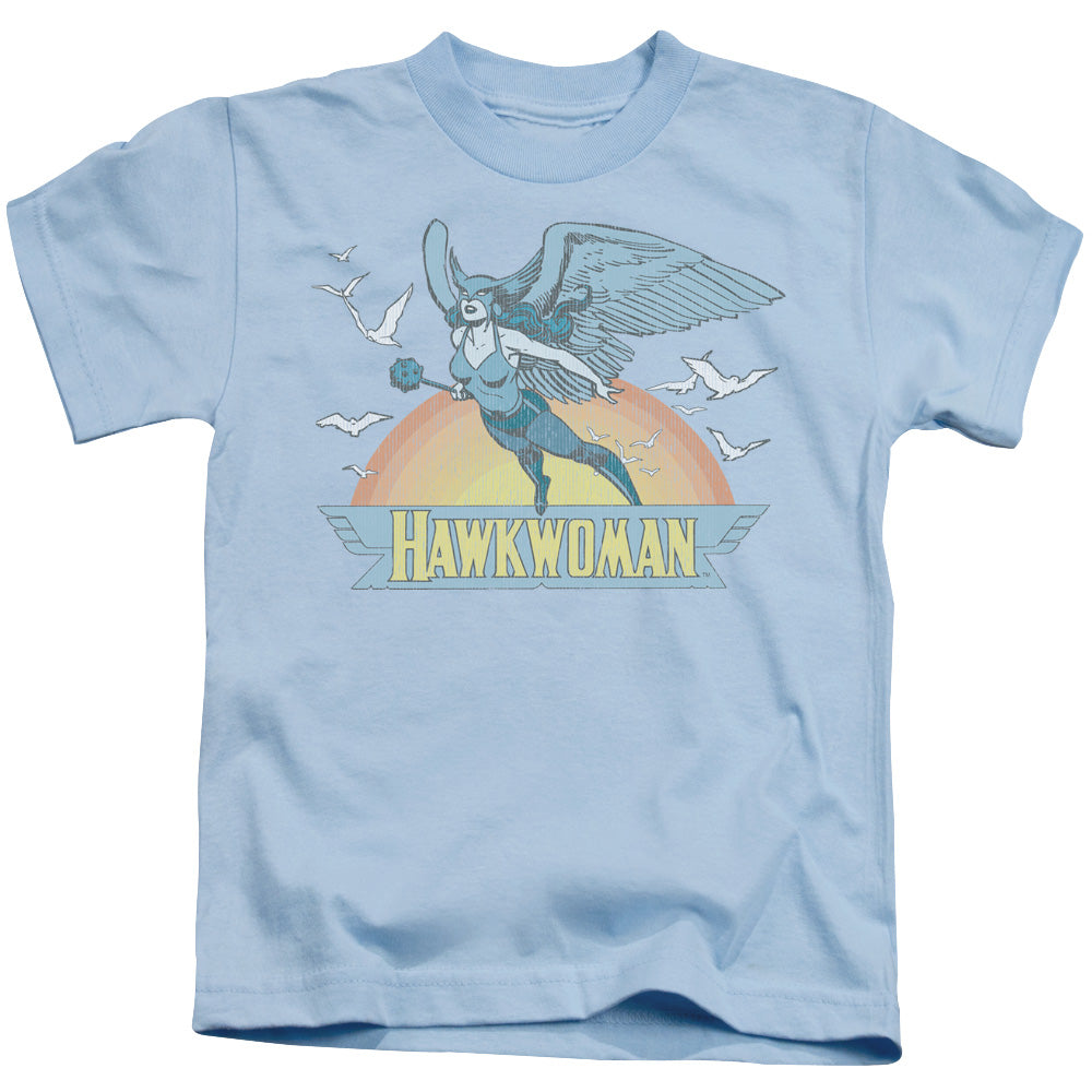 DC Comics Hawkwoman Juvenile Kids Youth T Shirt Light Blue