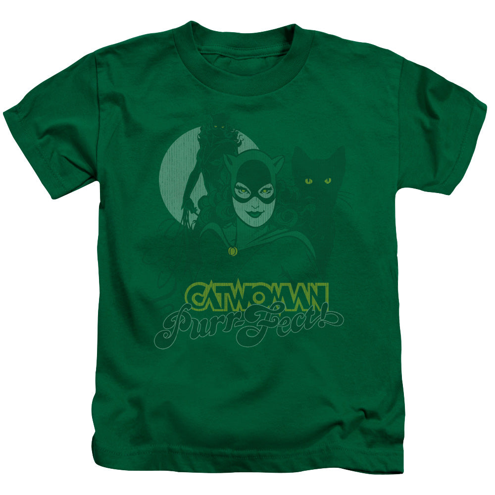 DC Comics Perrfect! Juvenile Kids Youth T Shirt Kelly Green