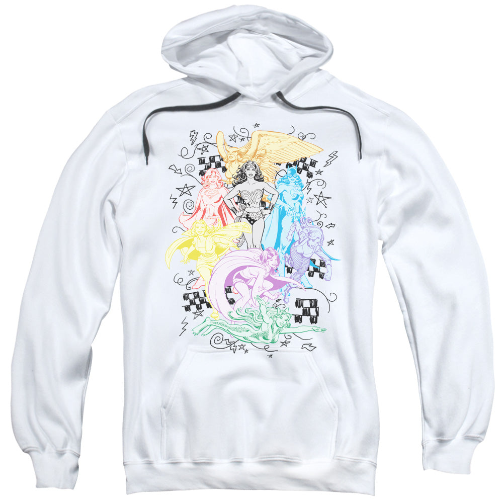 DC Comics Super Mens Hoodie White