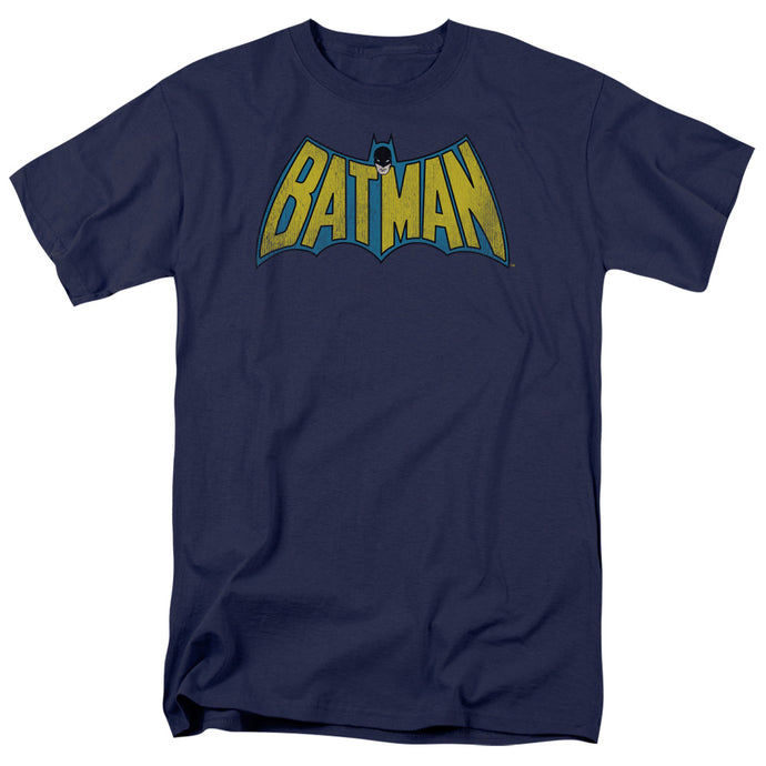 DC Comics Classic Batman Logo Mens T Shirt Navy Blue