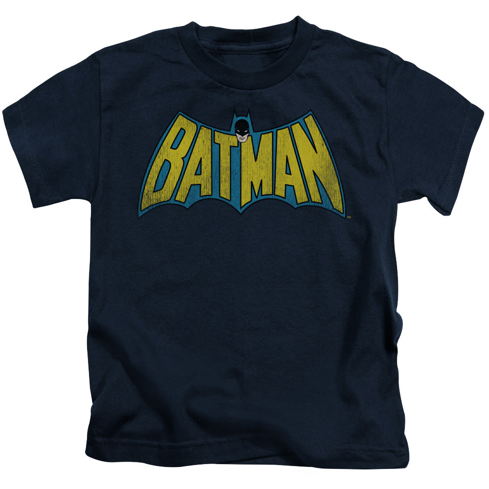 DC Comics Classic Batman Logo Juvenile Kids Youth T Shirt Navy Blue