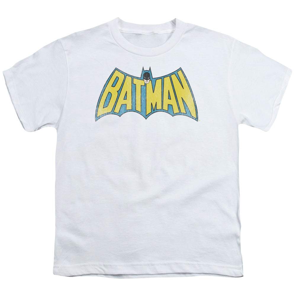 DC Comics Classic Batman Logo Kids Youth T Shirt White