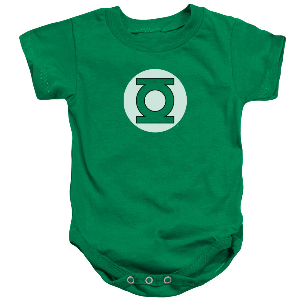 DC Comics Green Lantern Logo Infant Baby Snapsuit Kelly Green