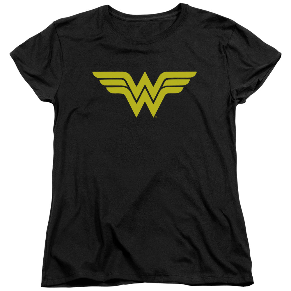 DC Comics Wonder Woman Logo Womens T Shirt Black
