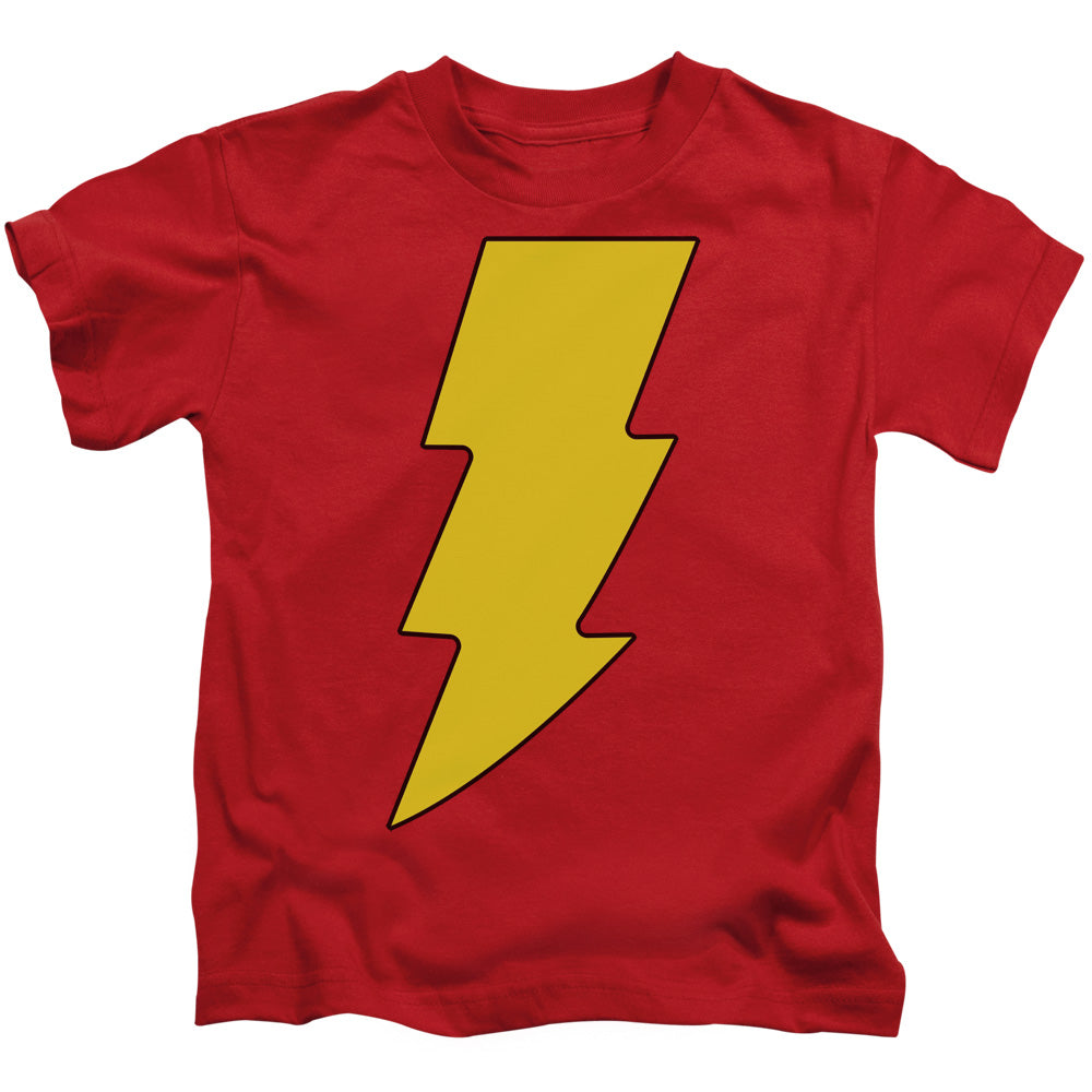 DC Comics Shazam Logo Juvenile Kids Youth T Shirt Red