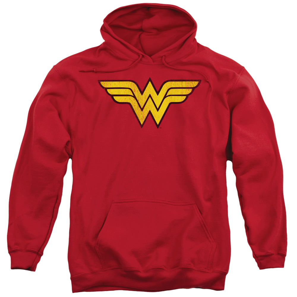 DC Comics Wonder Woman Logo Dist Mens Hoodie Red