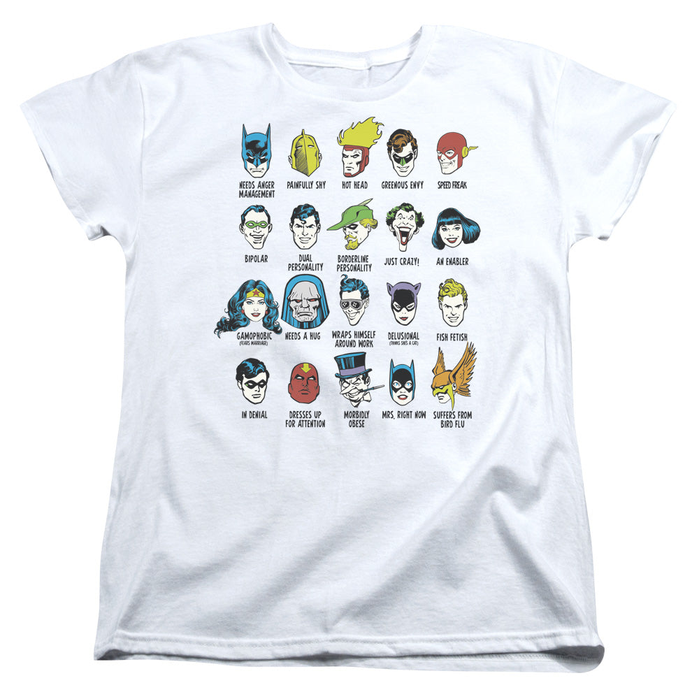 DC Comics Superhero Issues Womens T Shirt White