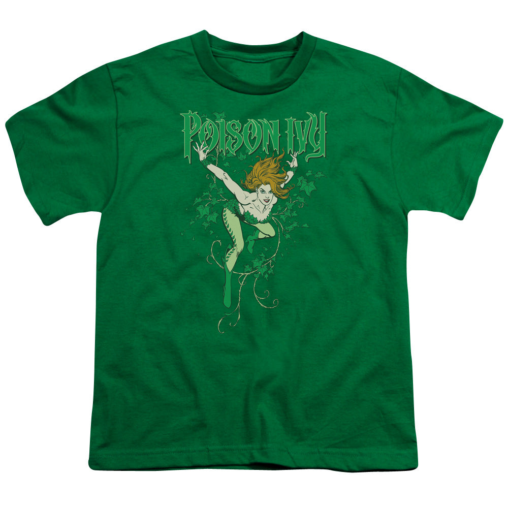 DC Comics Poison Ivy Kids Youth T Shirt Kelly Green