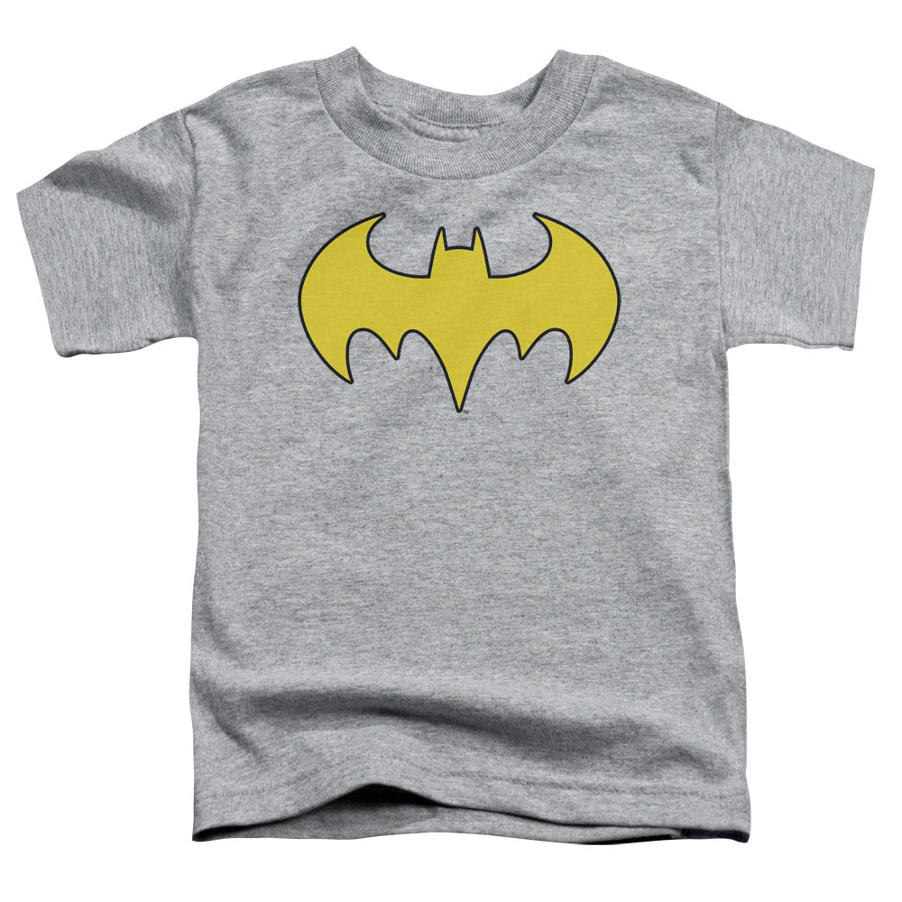 DC Comics Batgirl Logo Toddler Kids Youth T Shirt Heather