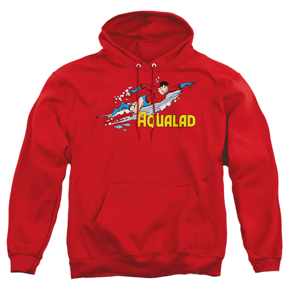 Dc Aqualad Mens Hoodie Red Officially Licensed