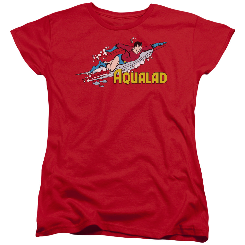 DC Comics Aqualad Womens T Shirt Red