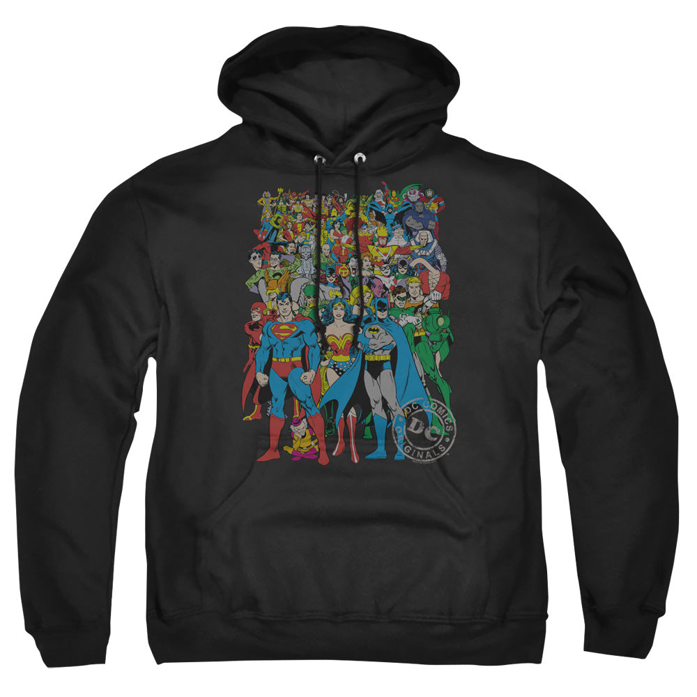 Dc Original Universe Mens Hoodie Black Officially Licensed
