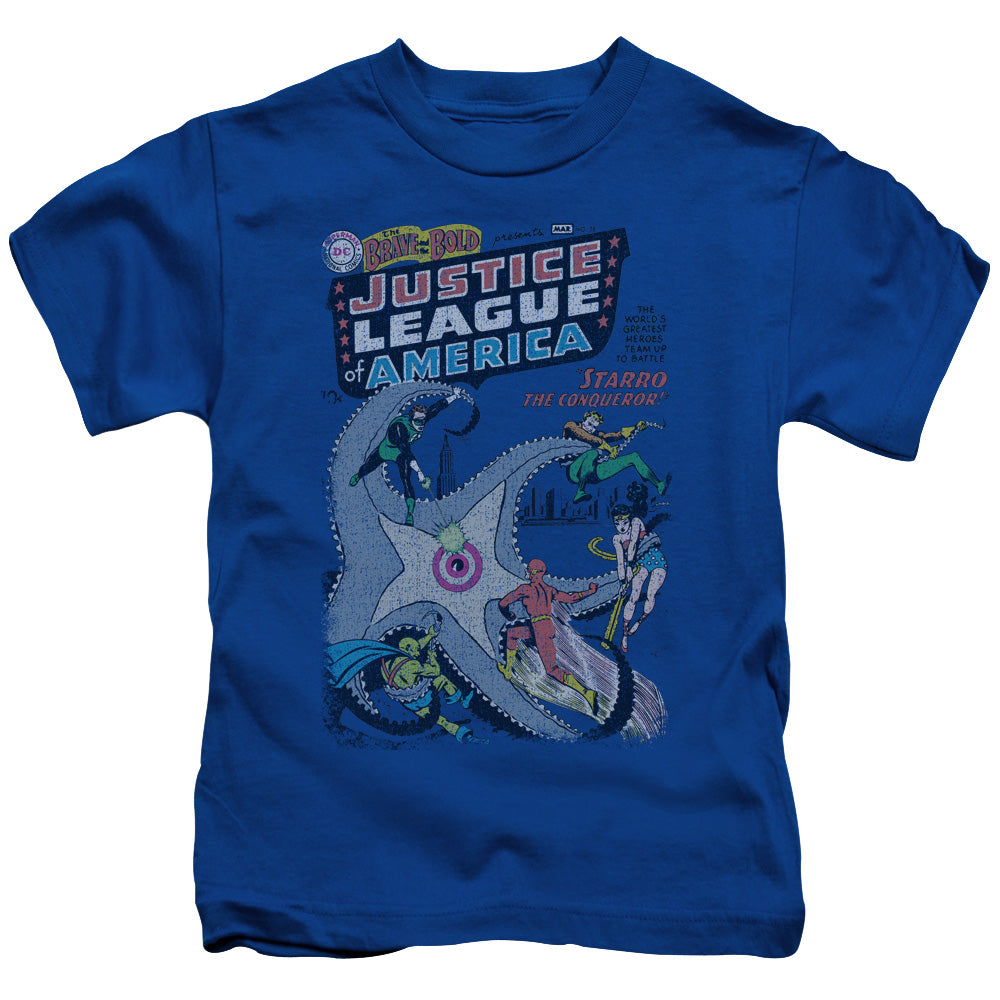 DC Comics No 28 Juvenile Kids Youth T Shirt Royal Blue