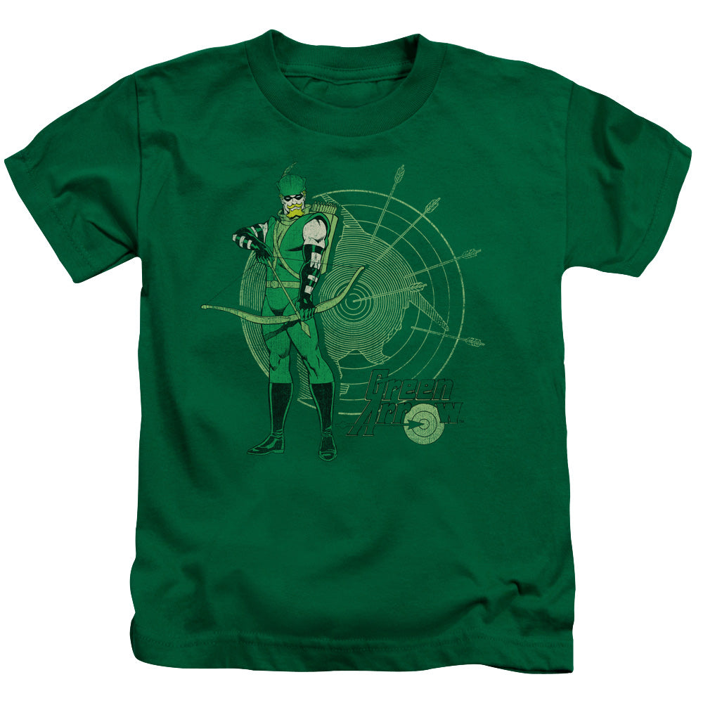 DC Comics Arrow Target Juvenile Kids Youth T Shirt Kelly Green