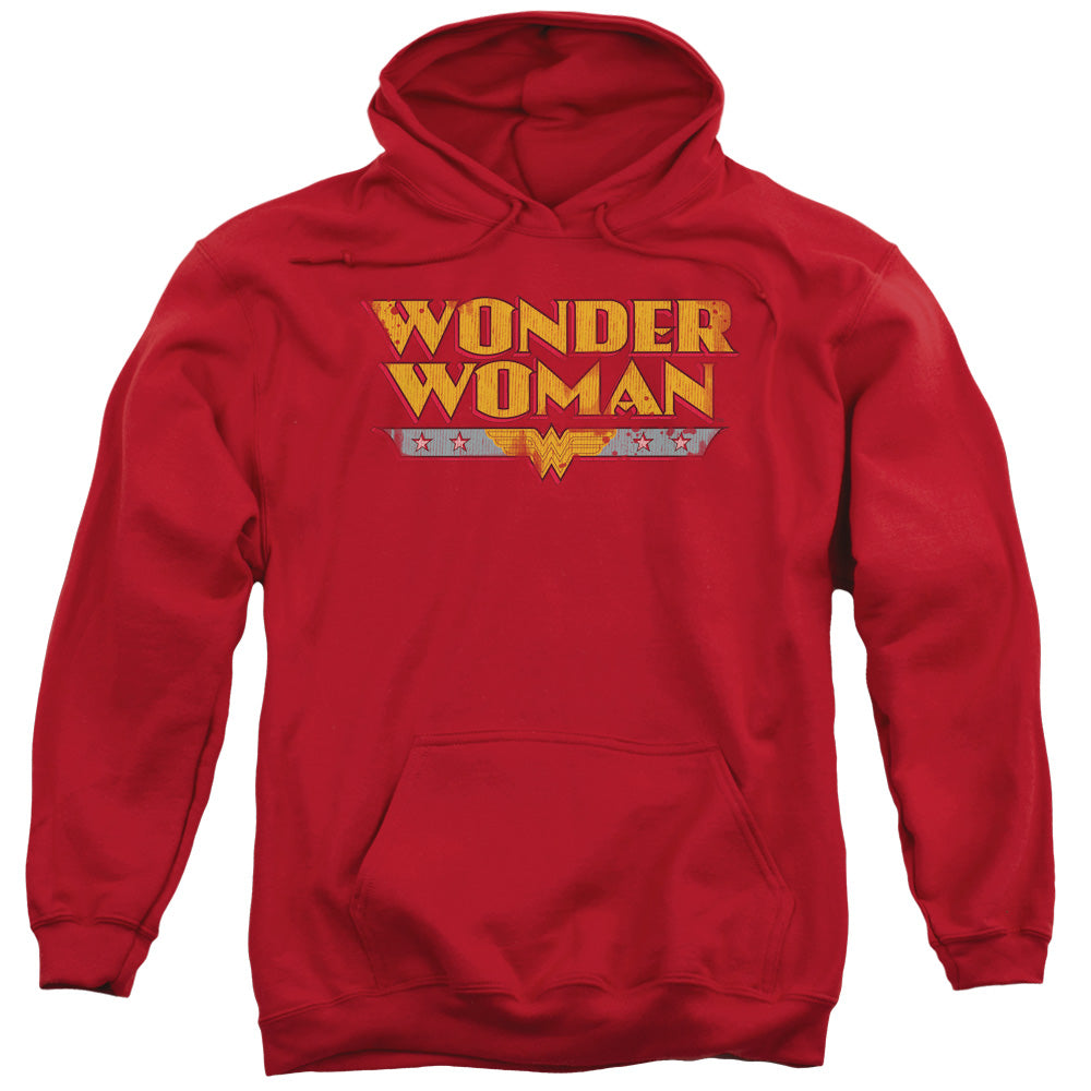DC Comics Wonder Woman Logo Mens Hoodie Red