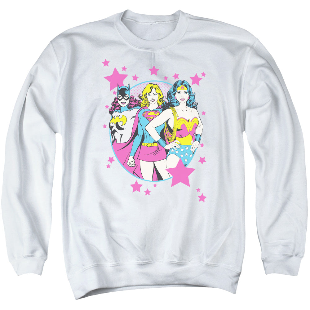DC Comics We Are Superior Mens Crewneck Sweatshirt White