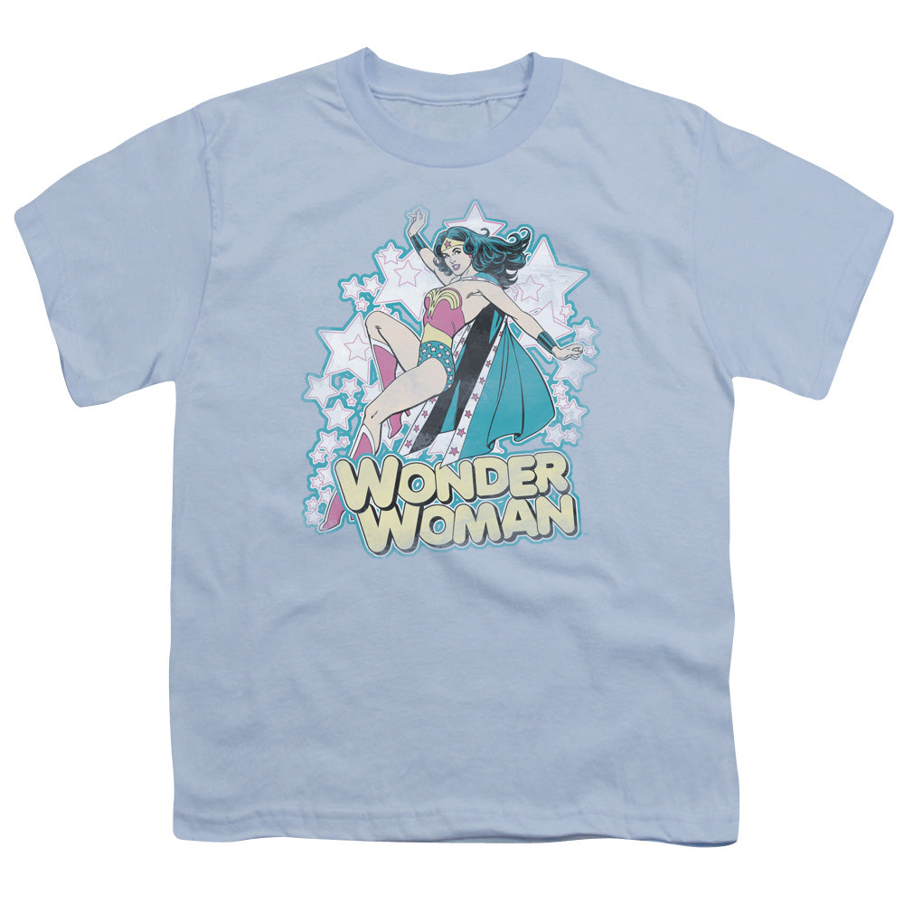 DC Comics Im Wonder Woman Kids Youth T Shirt Light Blue