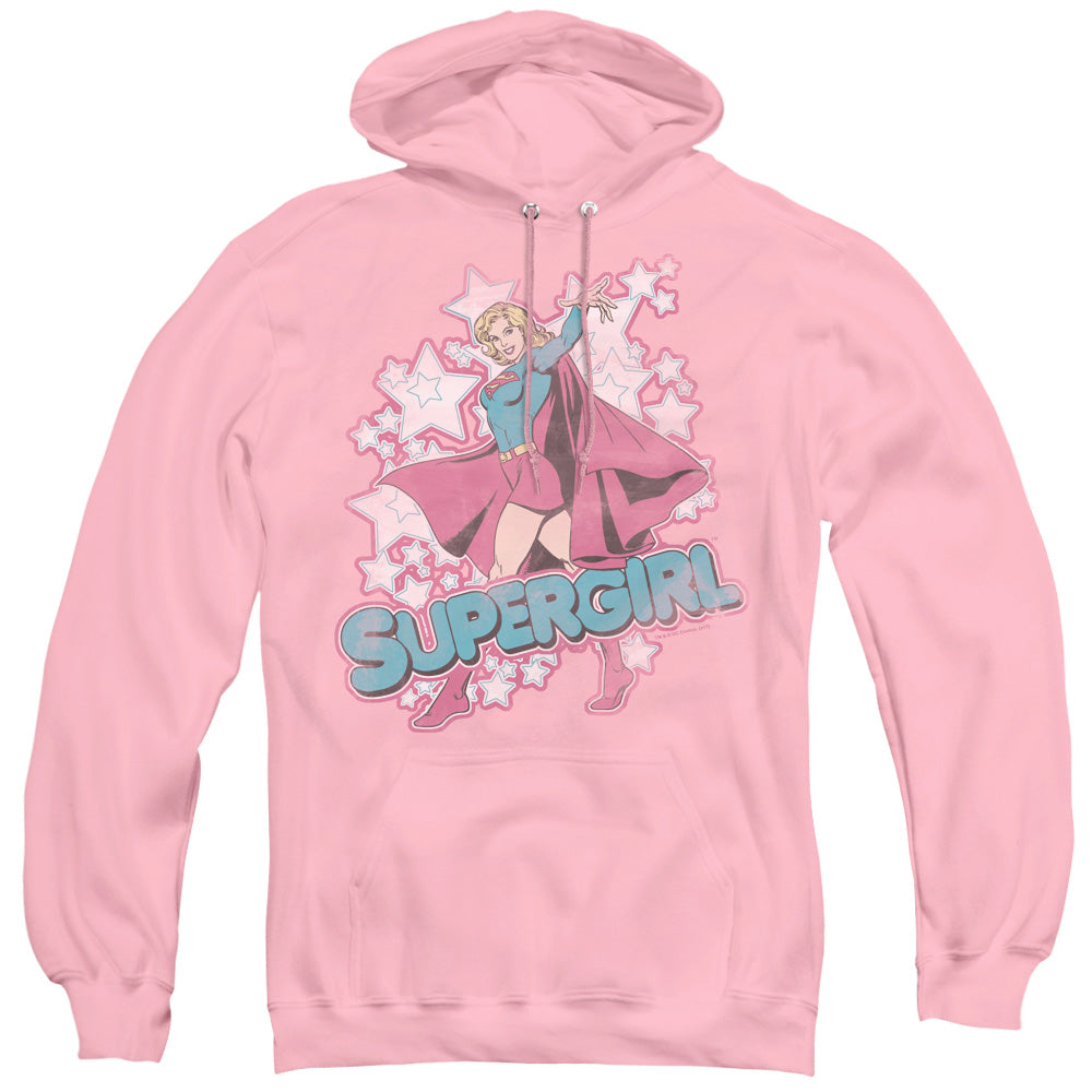 DC Comics Im Supergirl Mens Hoodie Pink