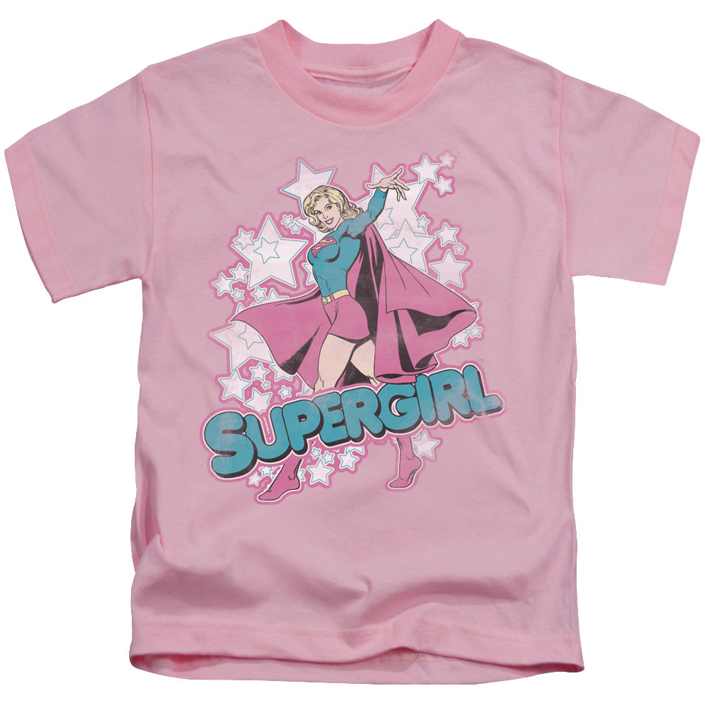 DC Comics Im Supergirl Juvenile Kids Youth T Shirt Pink