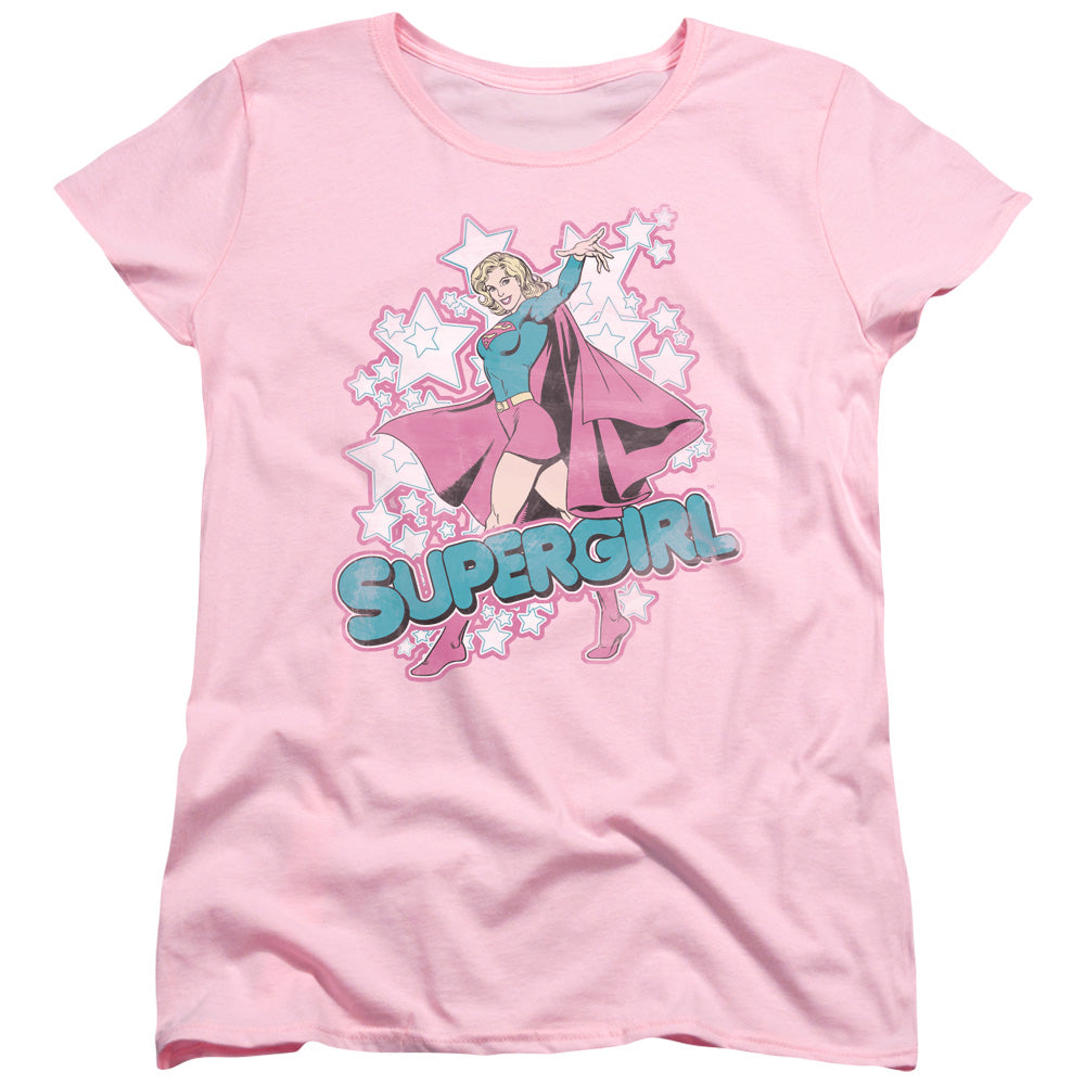 DC Comics Im Supergirl Womens T Shirt Pink