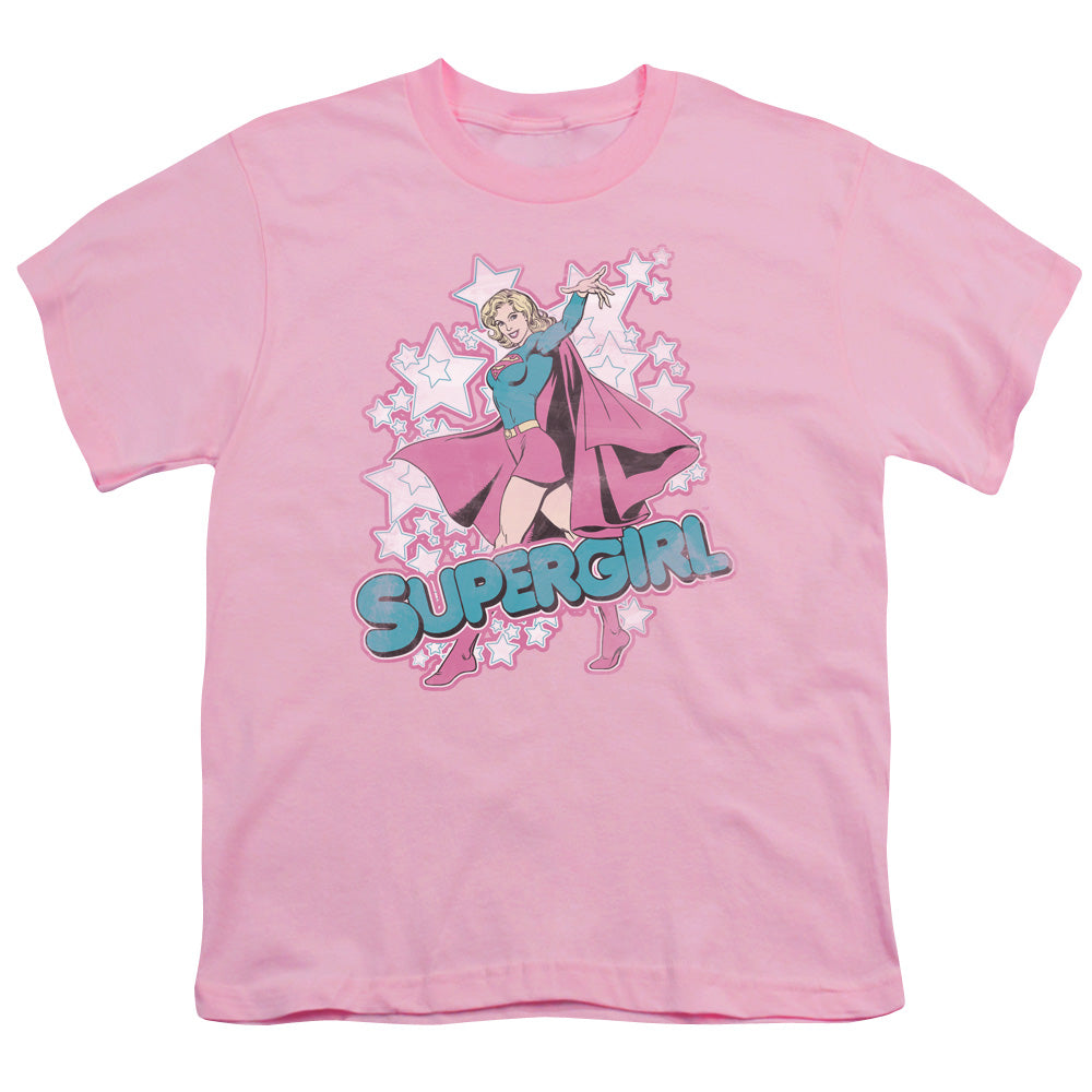 DC Comics Im Supergirl Kids Youth T Shirt Pink