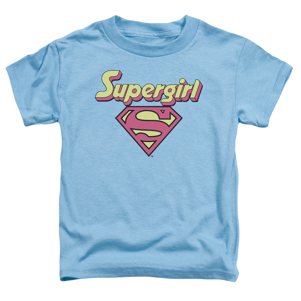 DC Comics Im a Supergirl Toddler Kids Youth T Shirt Carolina Blue