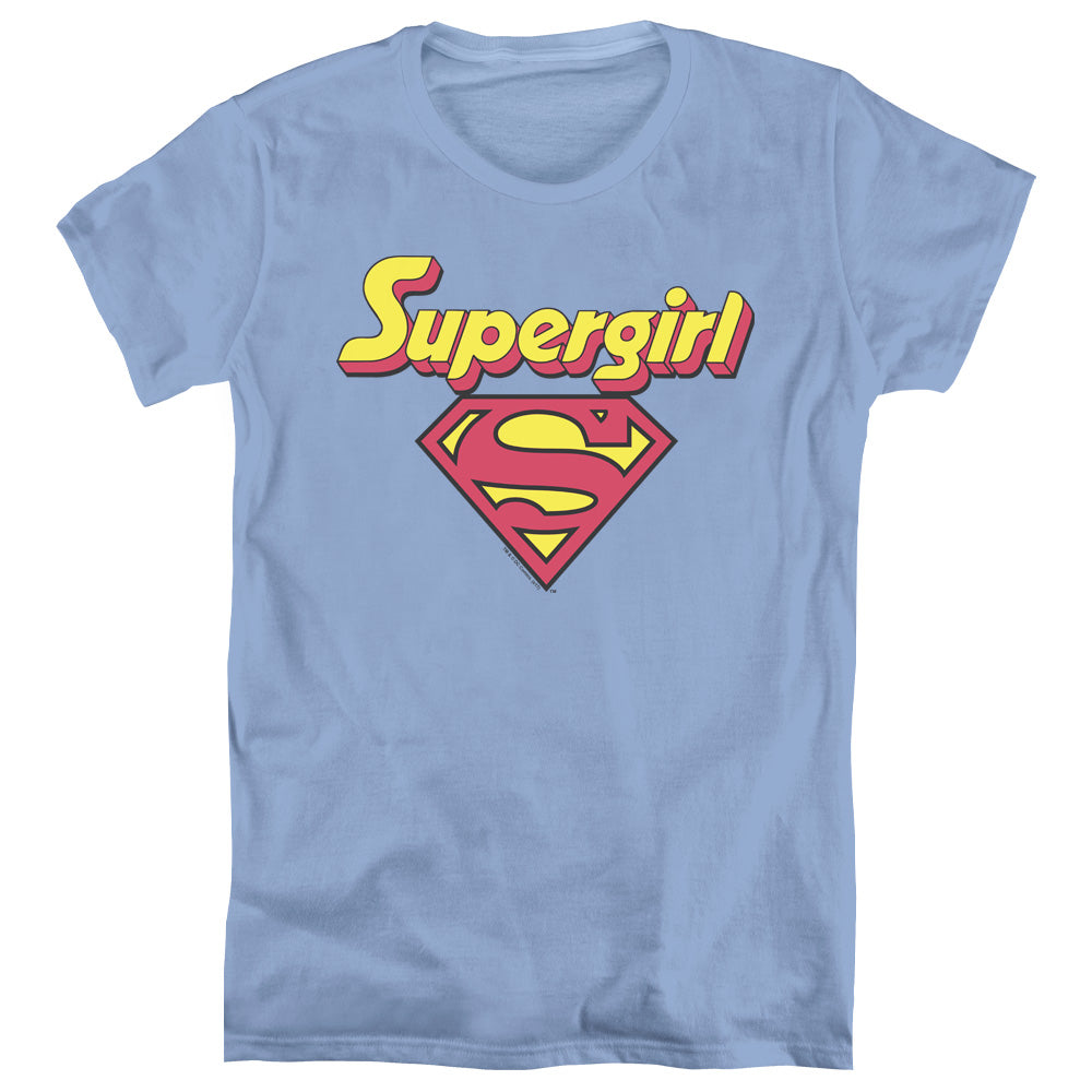 DC Comics Im a Supergirl Womens T Shirt Carolina Blue