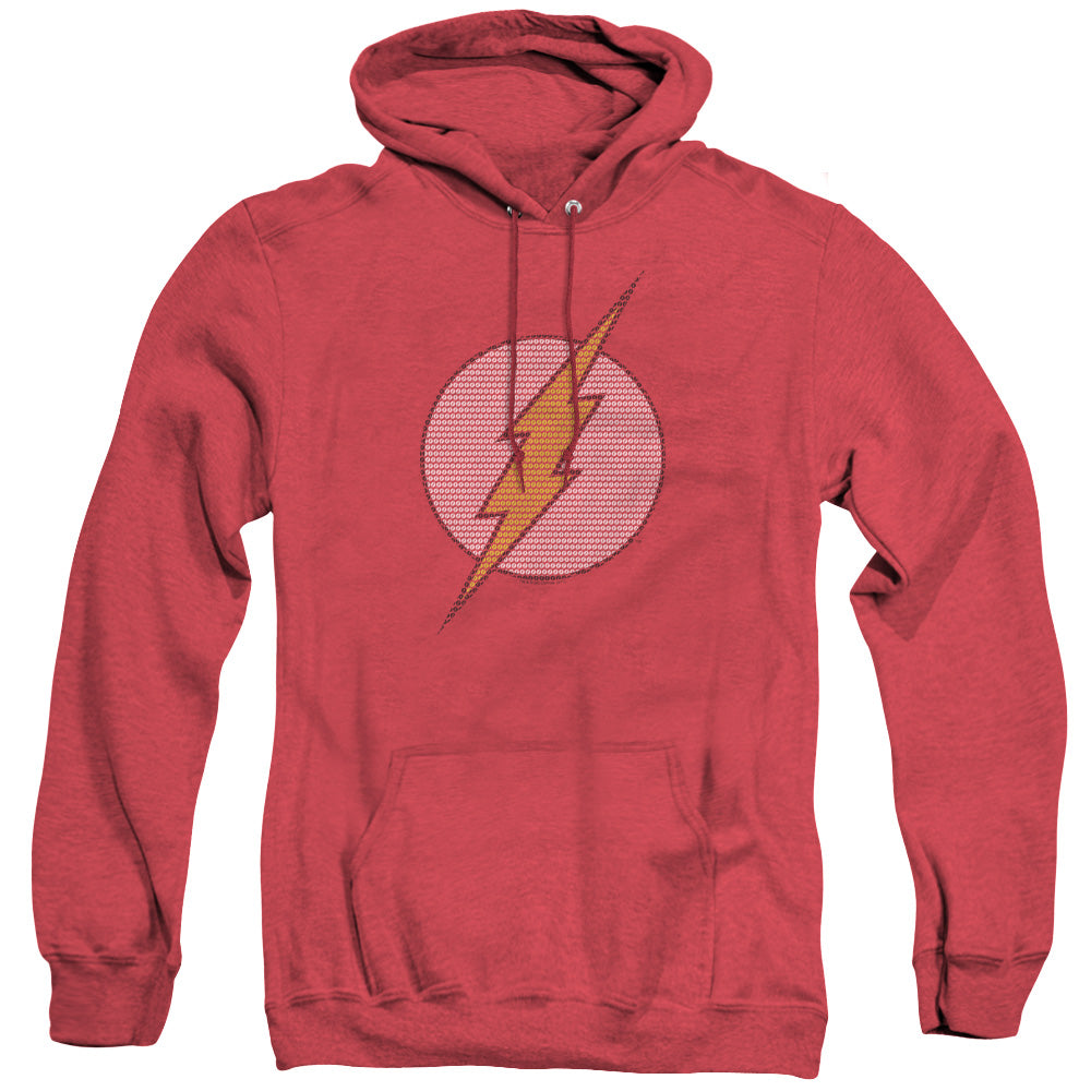 DC Comics Flash Flash Little Logos Heather Mens Hoodie Red