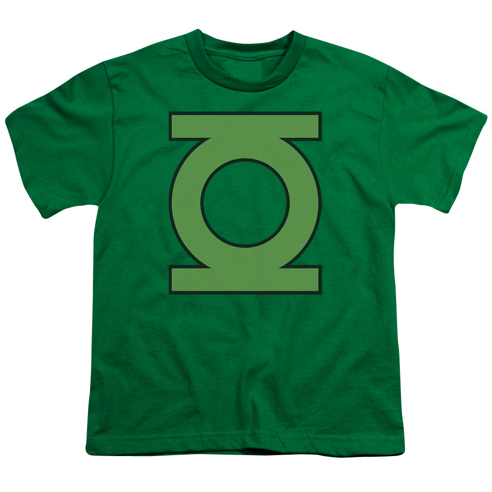 DC Comics Gl Emblem Kids Youth T Shirt Kelly Green