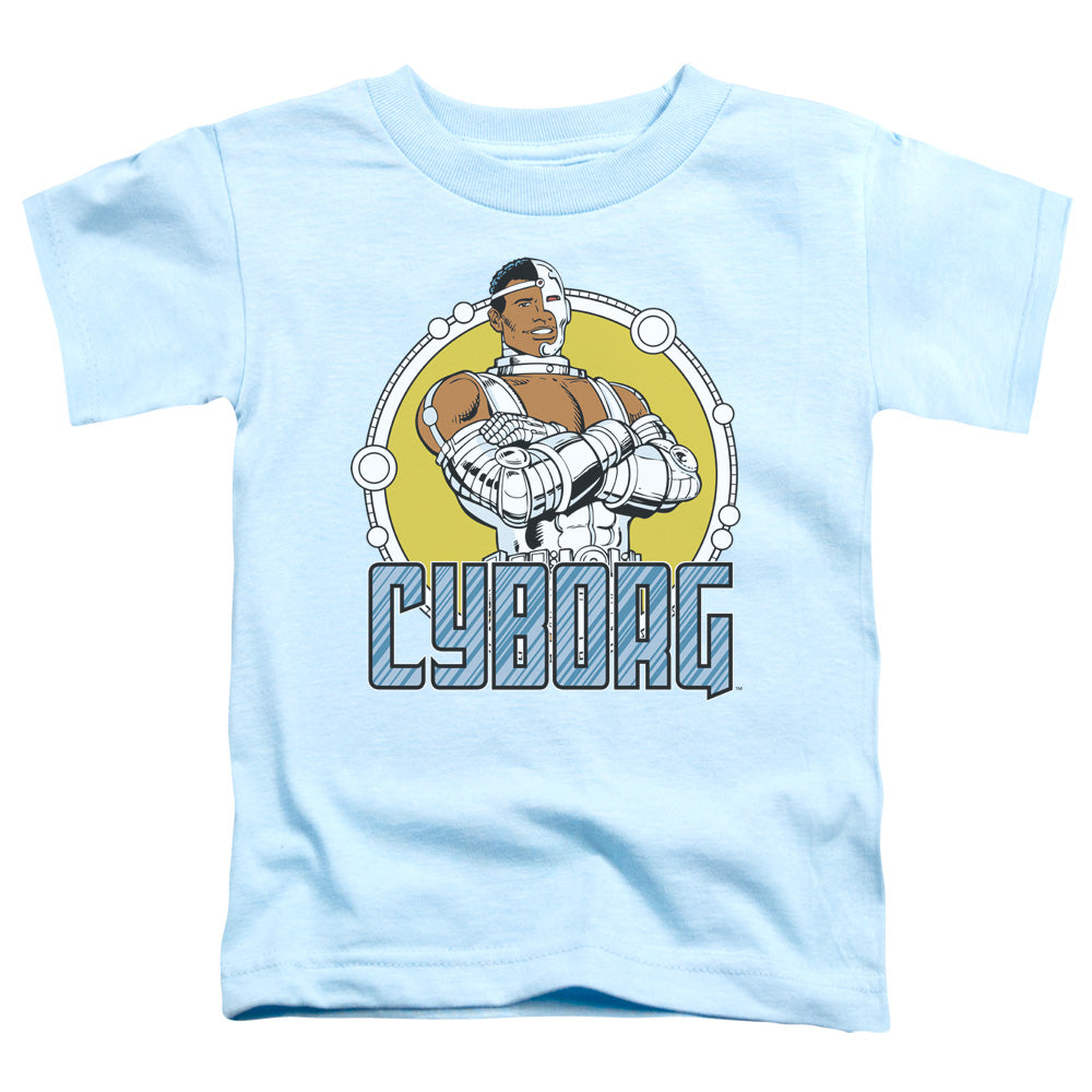 DC Comics Cyborg Toddler Kids Youth T Shirt Carolina Blue