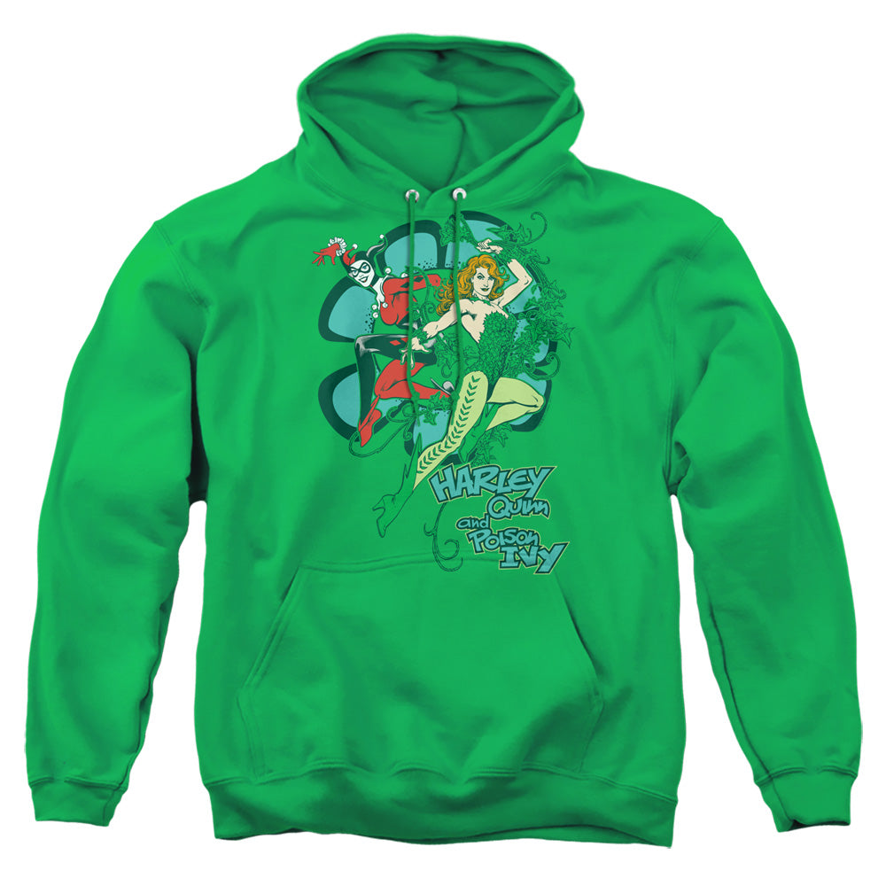 Dc Harley And Ivy Mens Hoodie Kelly Green Officially Licensed