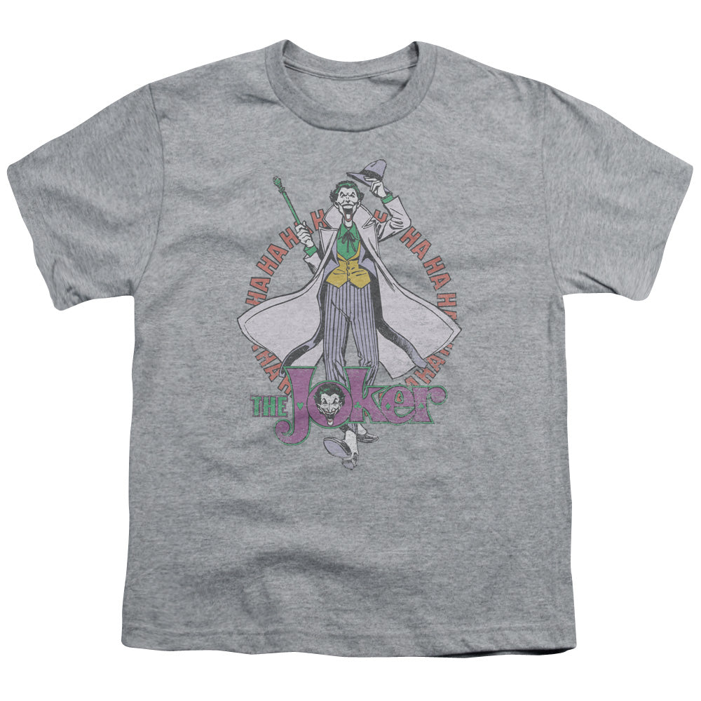 DC Comics Maniacal Kids Youth T Shirt Athletic Heather