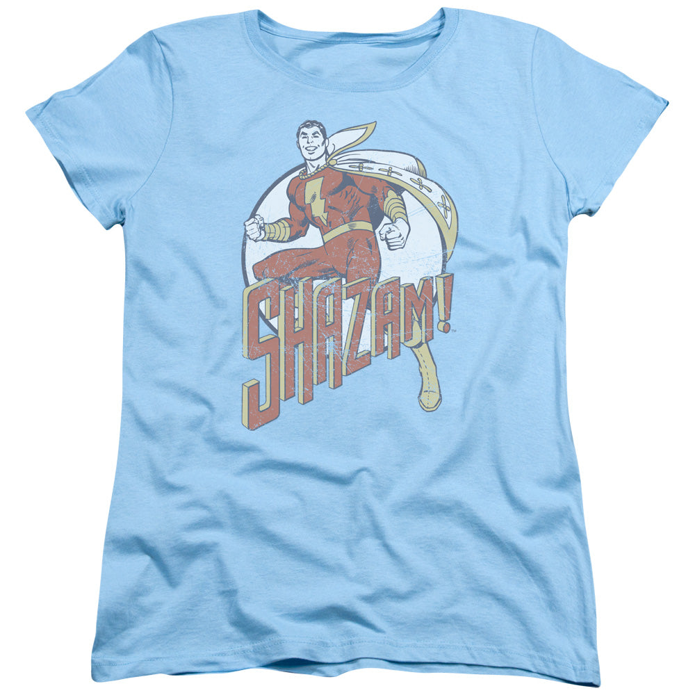DC Comics Stepping Out Womens T Shirt Light Blue