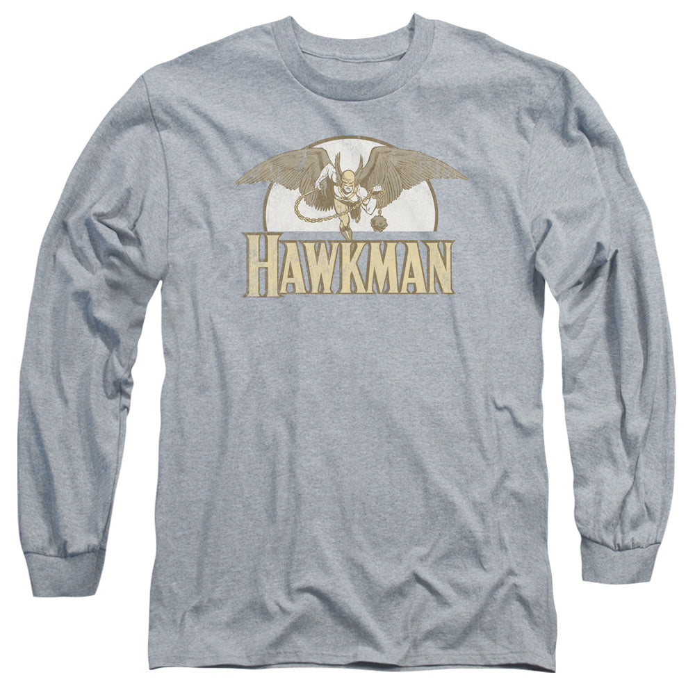 DC Comics Fly by Mens Long Sleeve Shirt Athletic Heather