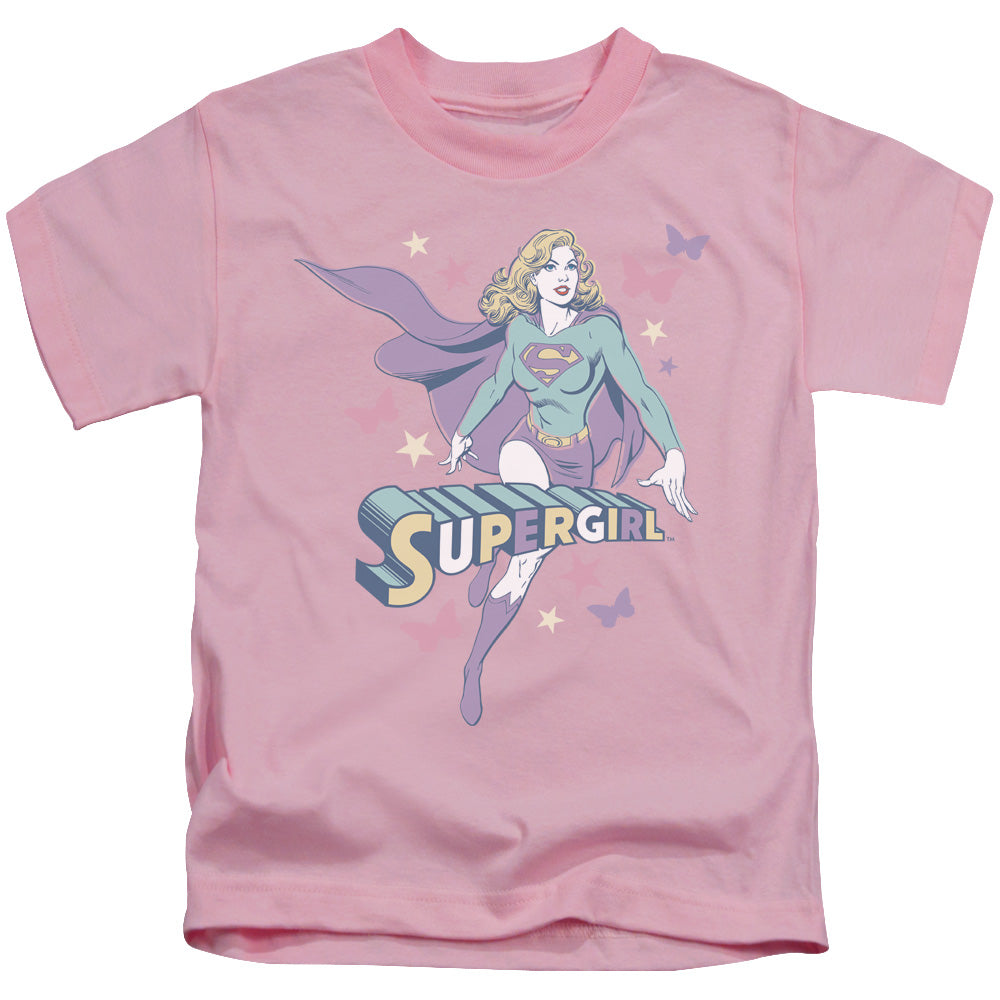 DC Comics Supergirl Pastels Juvenile Kids Youth T Shirt Pink