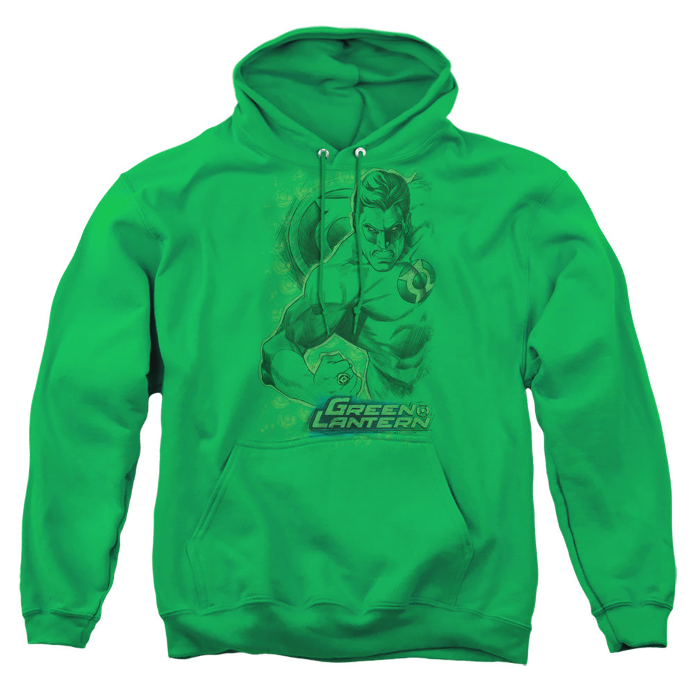 Dc Pencil Energy Mens Hoodie Kelly Green Officially Licensed