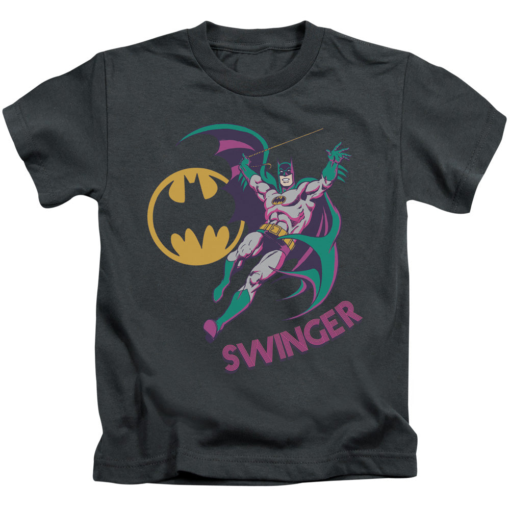 DC Comics Swinger Juvenile Kids Youth T Shirt Charcoal