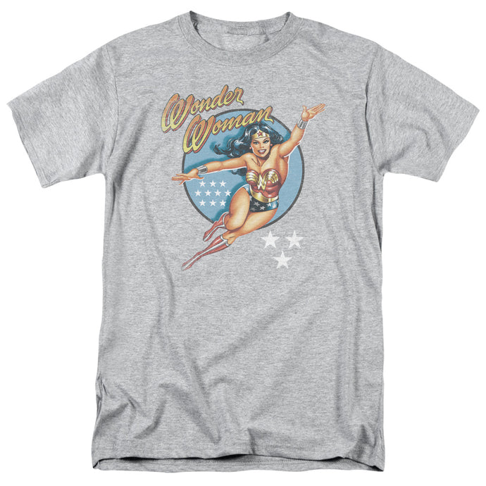 DC Comics Wonder Woman Vintage Mens T Shirt Athletic Heather