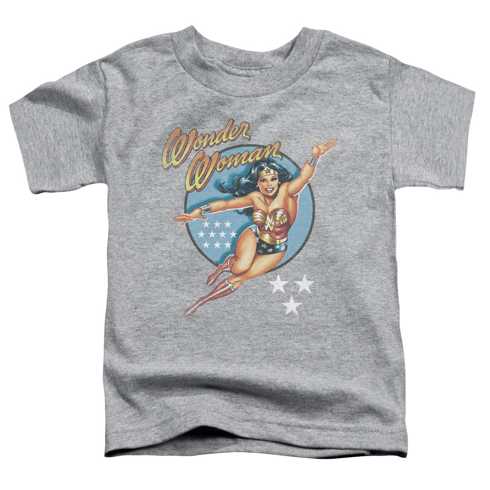 DC Comics Wonder Woman Vintage Toddler Kids Youth T Shirt Athletic Heather