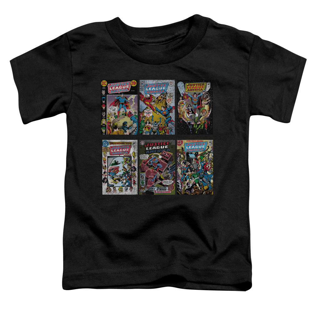 DC Comics DC Comics Covers Toddler Kids Youth T Shirt Black