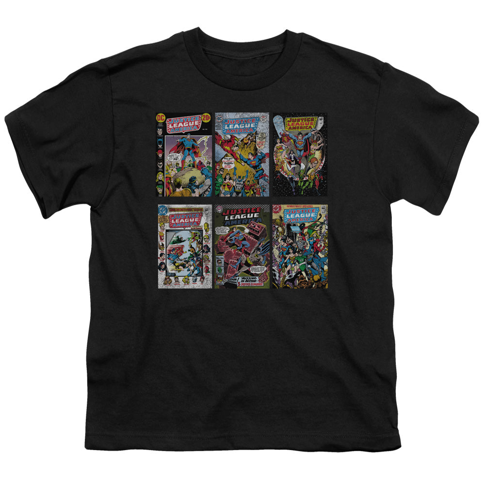 DC Comics DC Comics Covers Kids Youth T Shirt Black