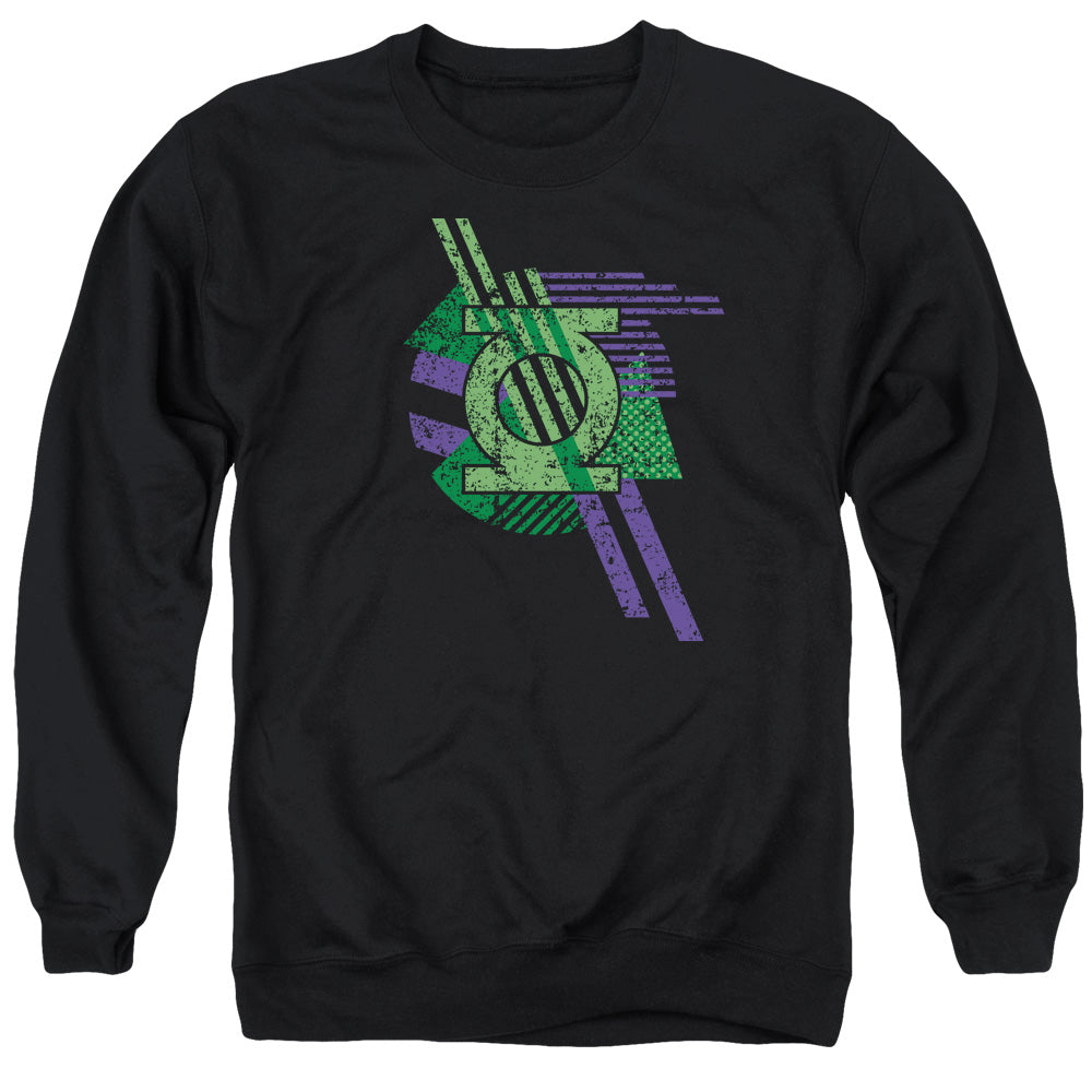 DC Comics Lantern Shapes Mens Crewneck Sweatshirt Black