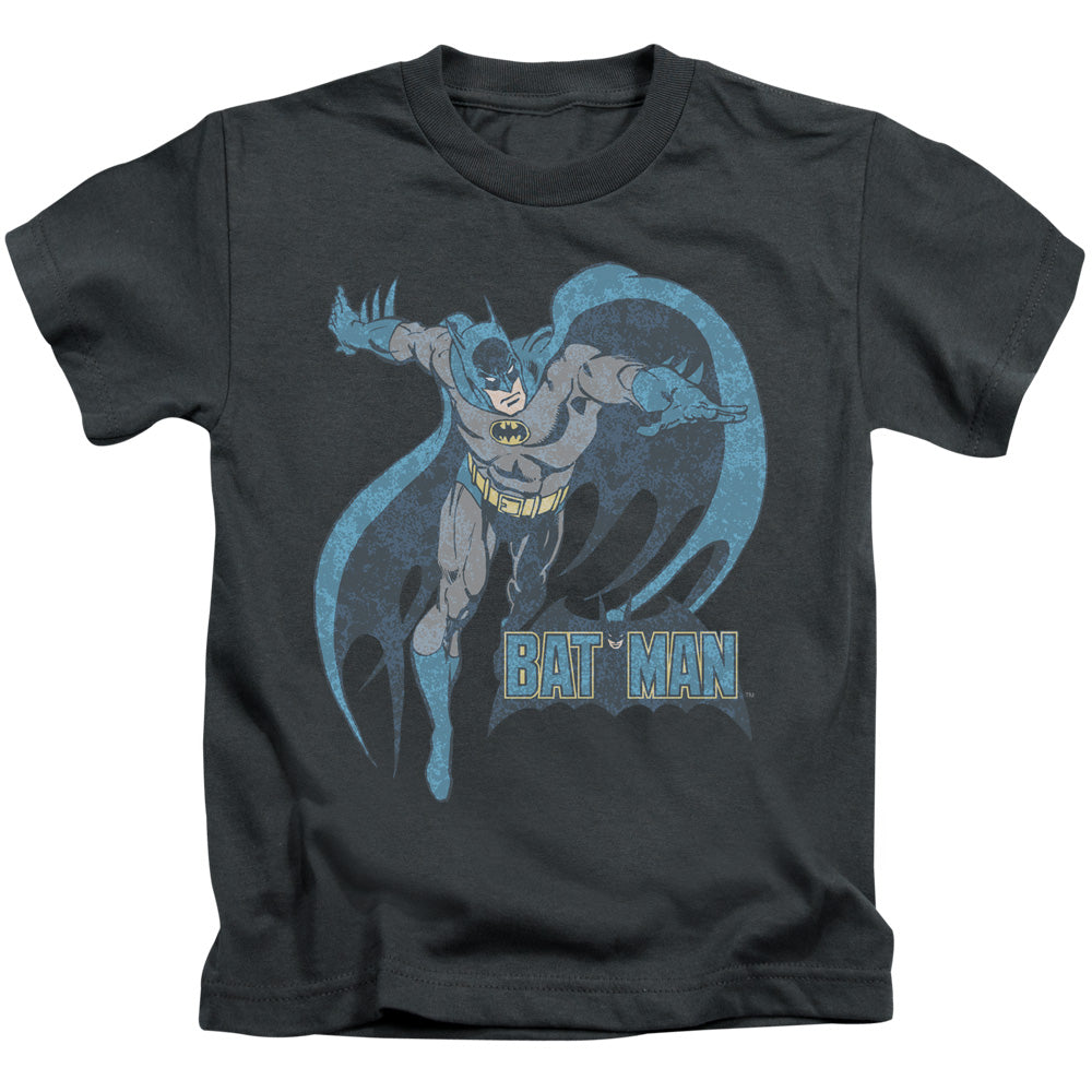 DC Comics Desaturated Batman Juvenile Kids Youth T Shirt Charcoal
